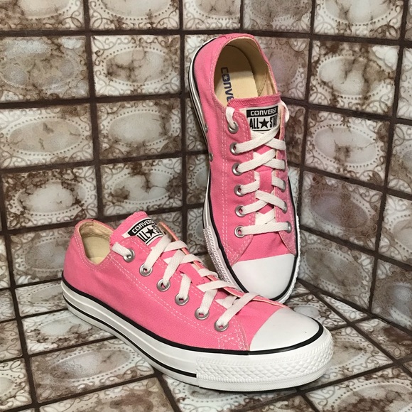 bright pink high top converse